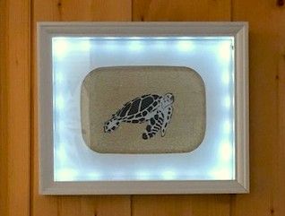 Tableau sable tortue