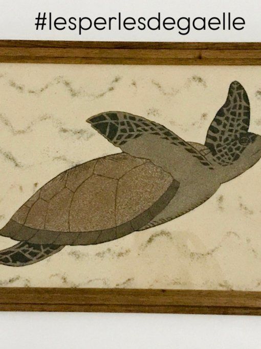 Tableau de sable "Tortue"