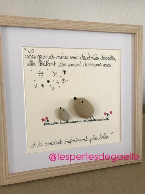 Cadre galets "Grands-mères"