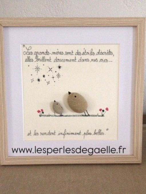Cadre galets "Grands-mères"