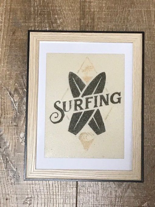 Tableau de sable "Surf"