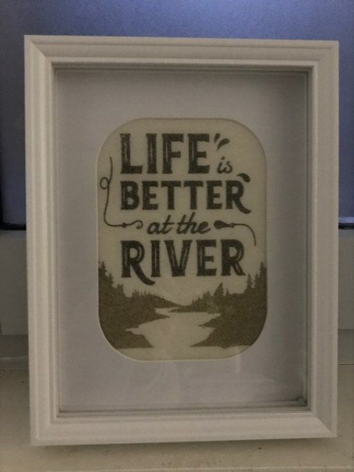 Vitrine sable "River"