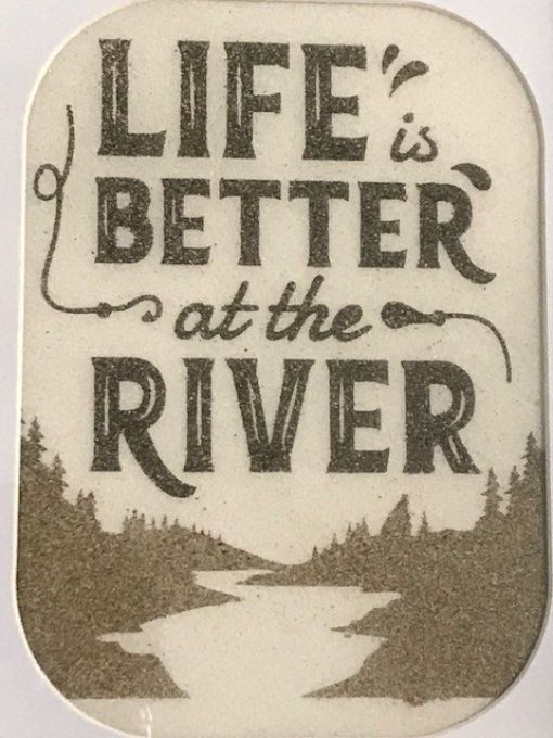 Vitrine sable "River"