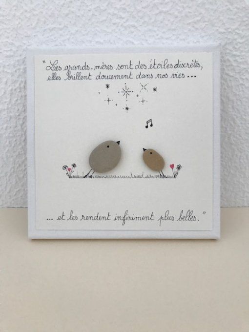 Cadre galets "Grands-mères"