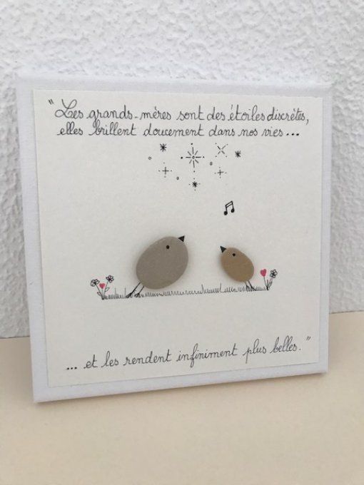 Cadre galets "Grands-mères"