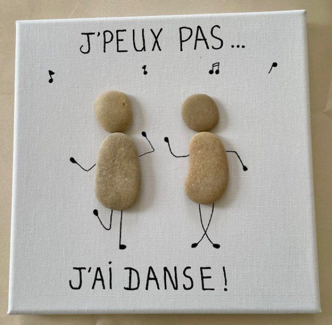 cadre galets 'j'peux pas..."