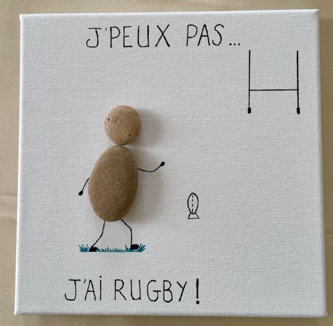 cadre galets 'j'peux pas..."