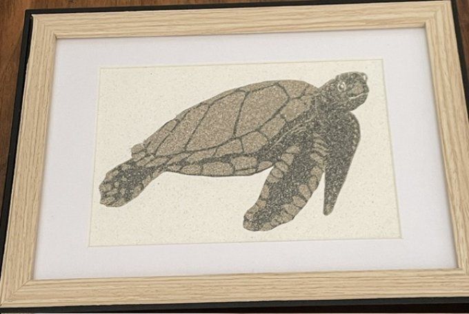 tableau de sable Tortue