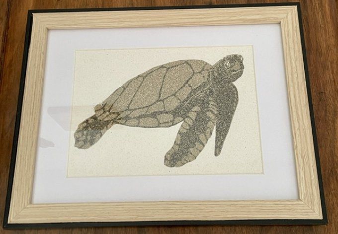 tableau de sable Tortue