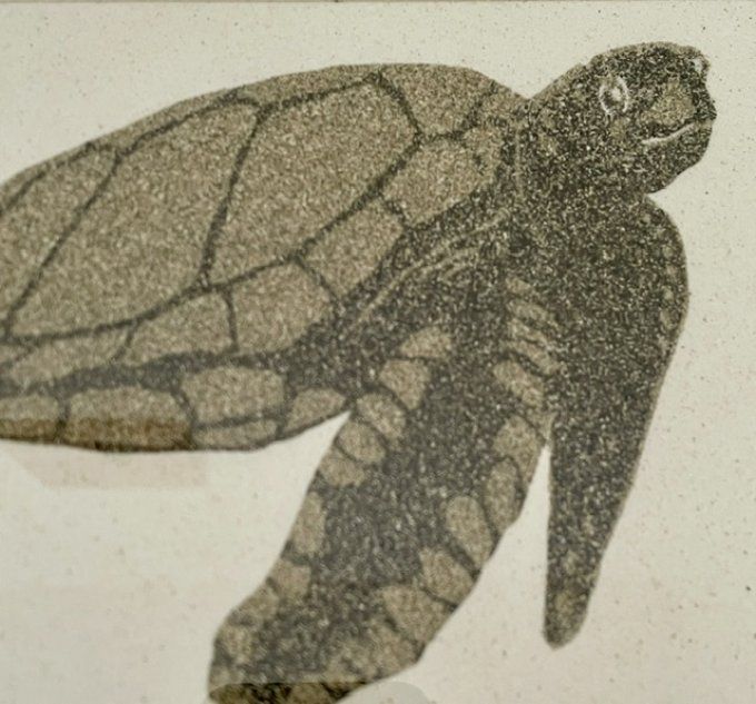 tableau de sable Tortue