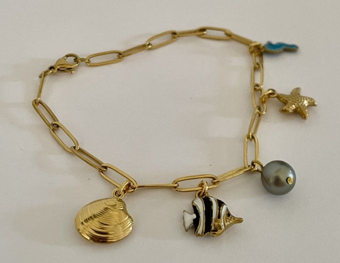 Bracelet "summer" doré