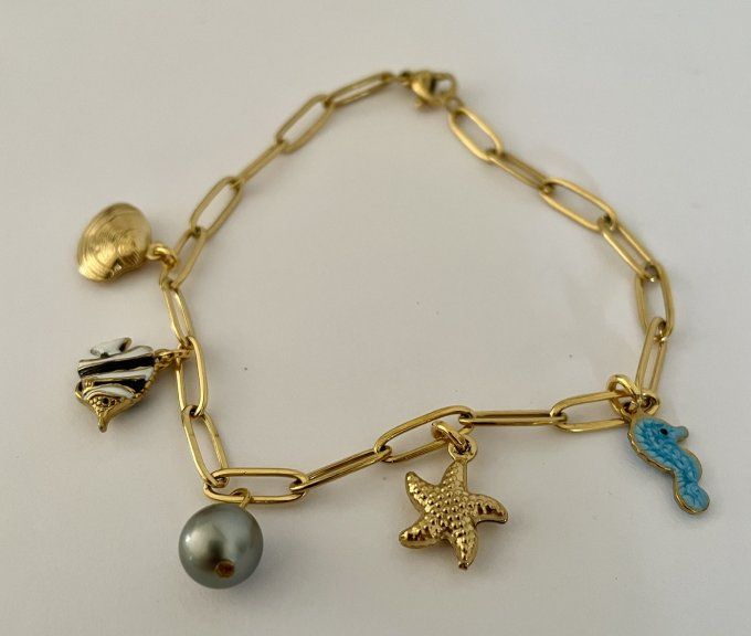 Bracelet "summer" doré