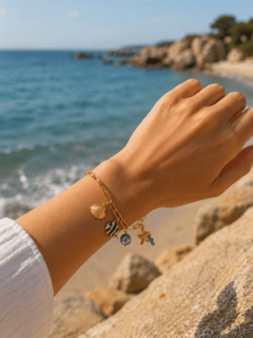 Bracelet "summer" doré