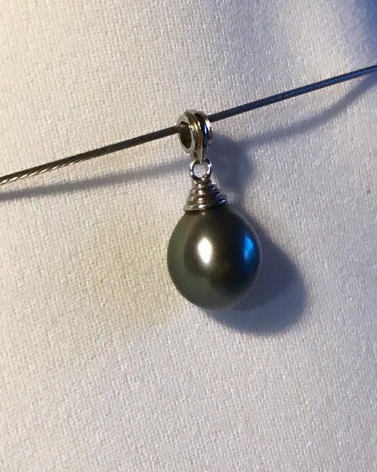 Bélière et Perle de Tahiti