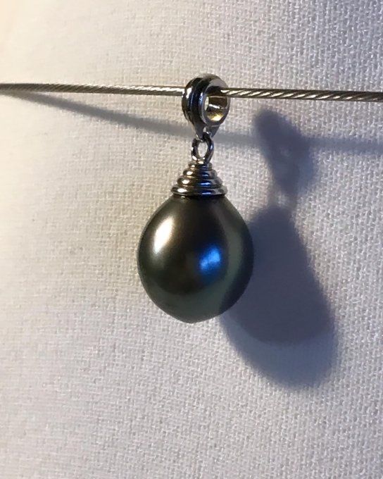 Bélière et Perle de Tahiti