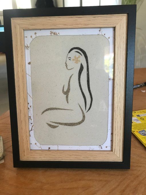 Tableau de sable "Vahiné"