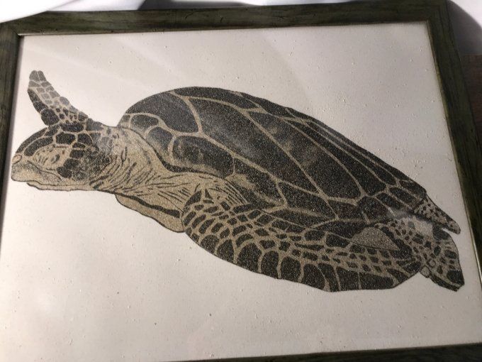 tableau de sable "Tortue"