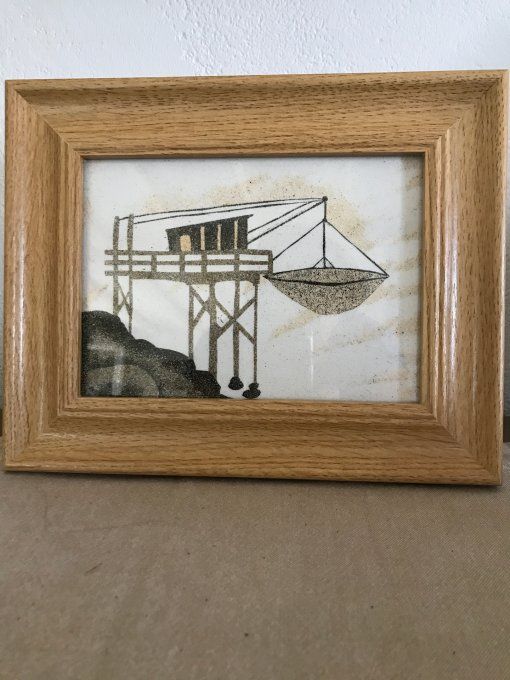 Tableau de sable "Carrelet"