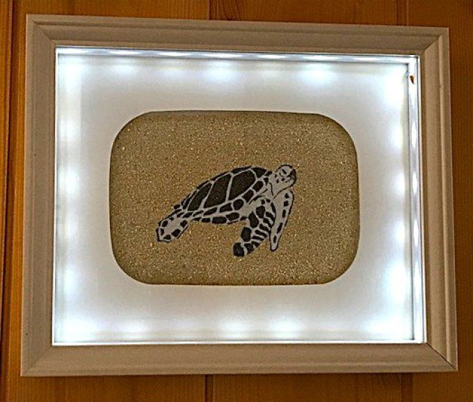 Cadre lumineux "Tortue"