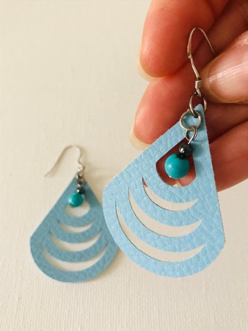 Boucles d'oreilles "pyramide"