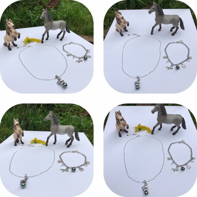 Bracelet breloques "Cheval"