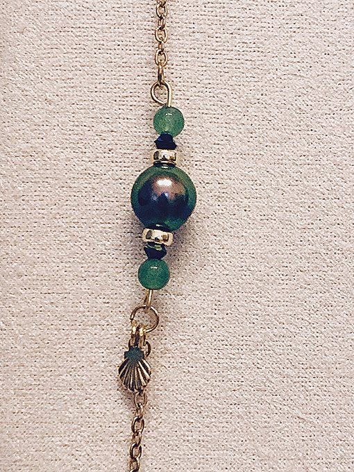 Bracelet Doré et Perle de Tahiti