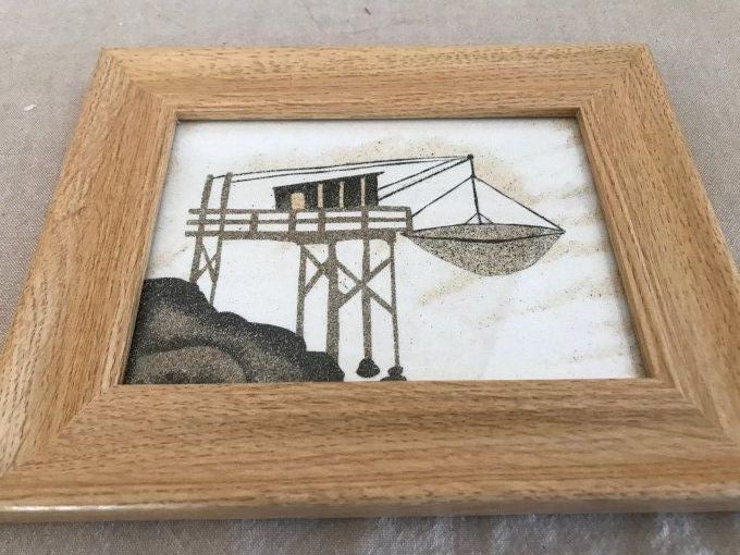 Tableau de sable "Carrelet"