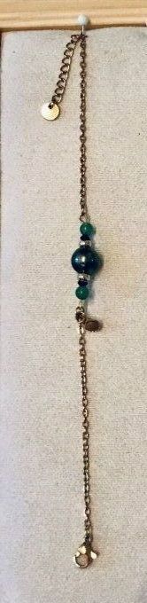 Bracelet Doré et Perle de Tahiti